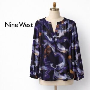 Nine West Flowy Blouse | Artistic Swirl Print | XL
Excellent Condition.